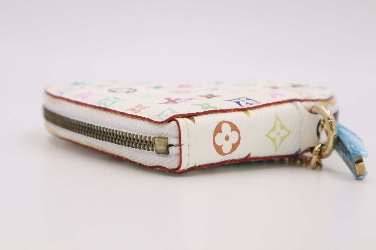 Louis Vuitton Heart Zippy in White Multicolor Monogram Canvas
