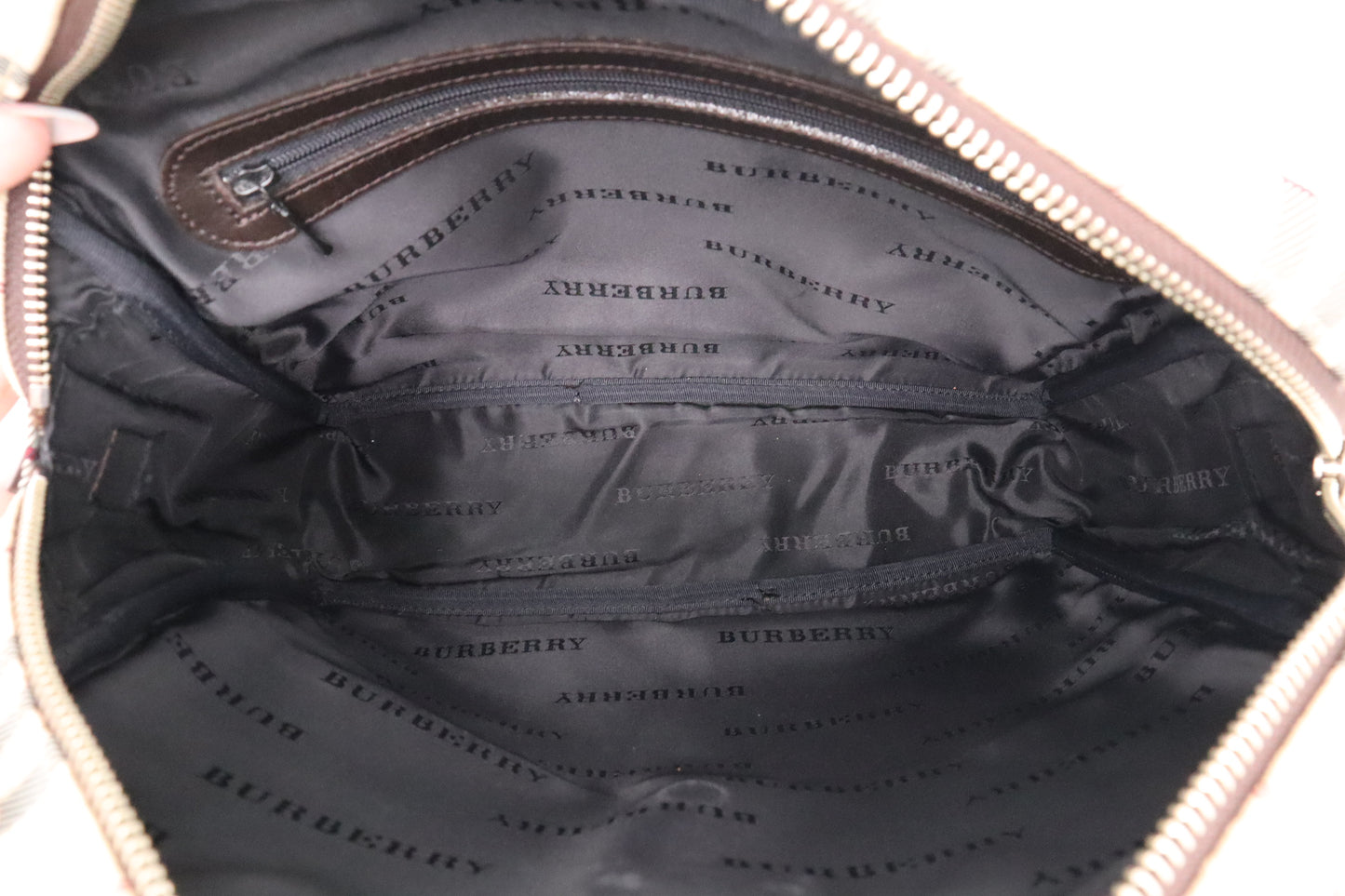 Burberry Crossbody in Nova Check Canvas