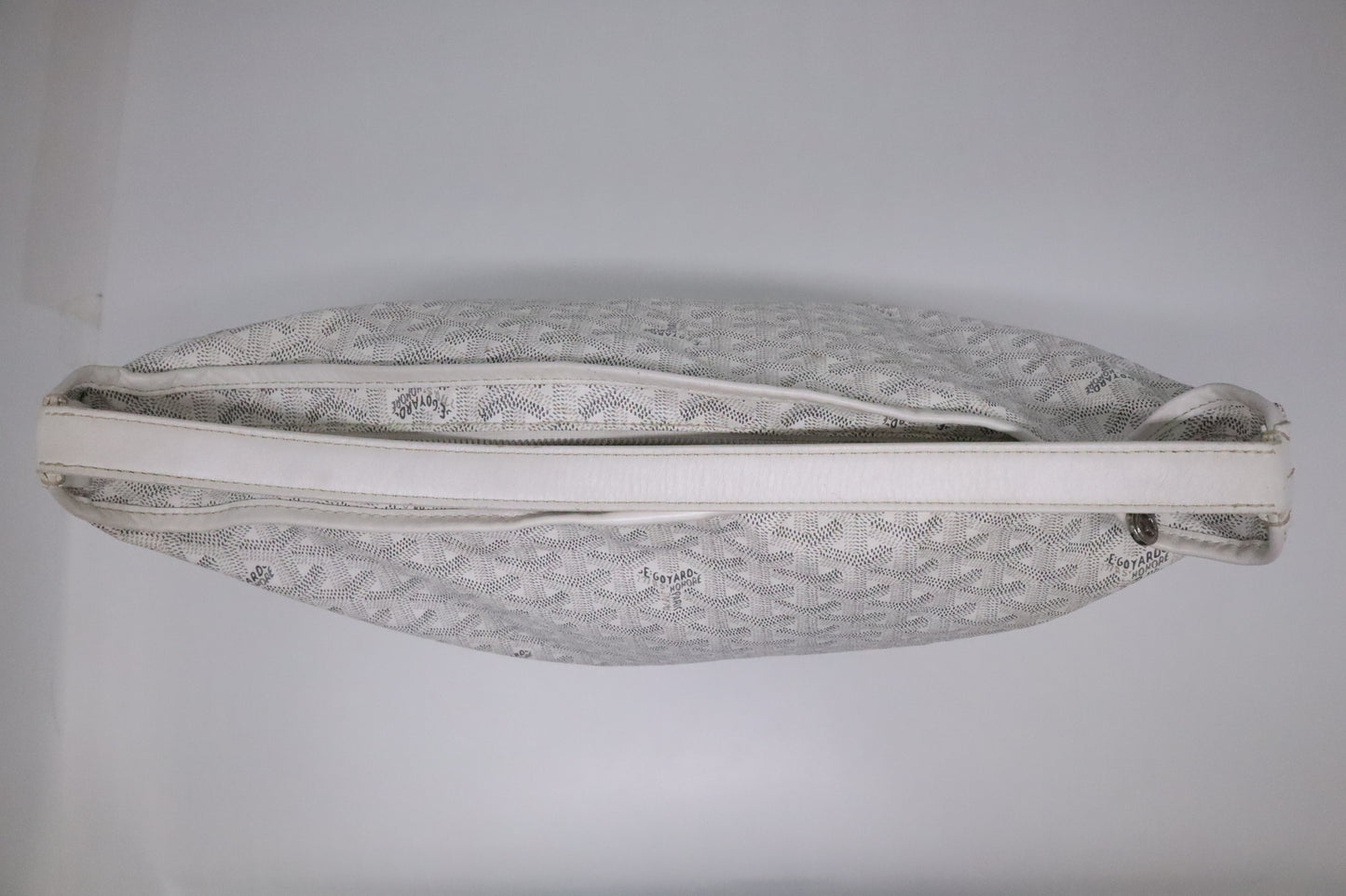 Goyard Hobo Bag in White Goyardine Canvas