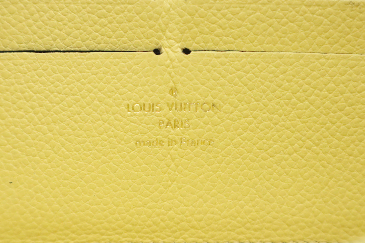Louis Vuitton Long Zippy Wallet in Yellow Empreinte Leather