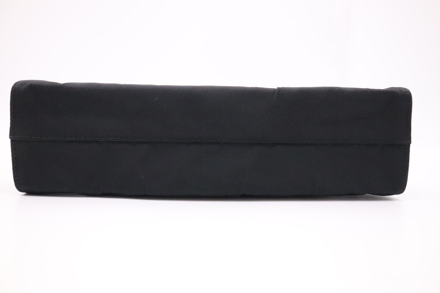Prada Shoulder Bag in Black Patent Leather and Nylon