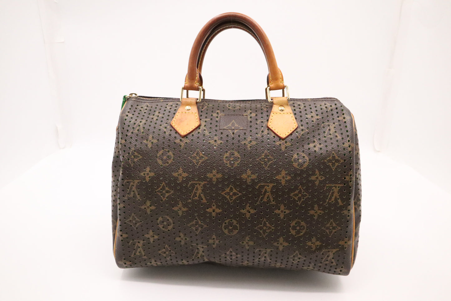 Louis Vuitton Speedy 30 in Green Perforated Canvas