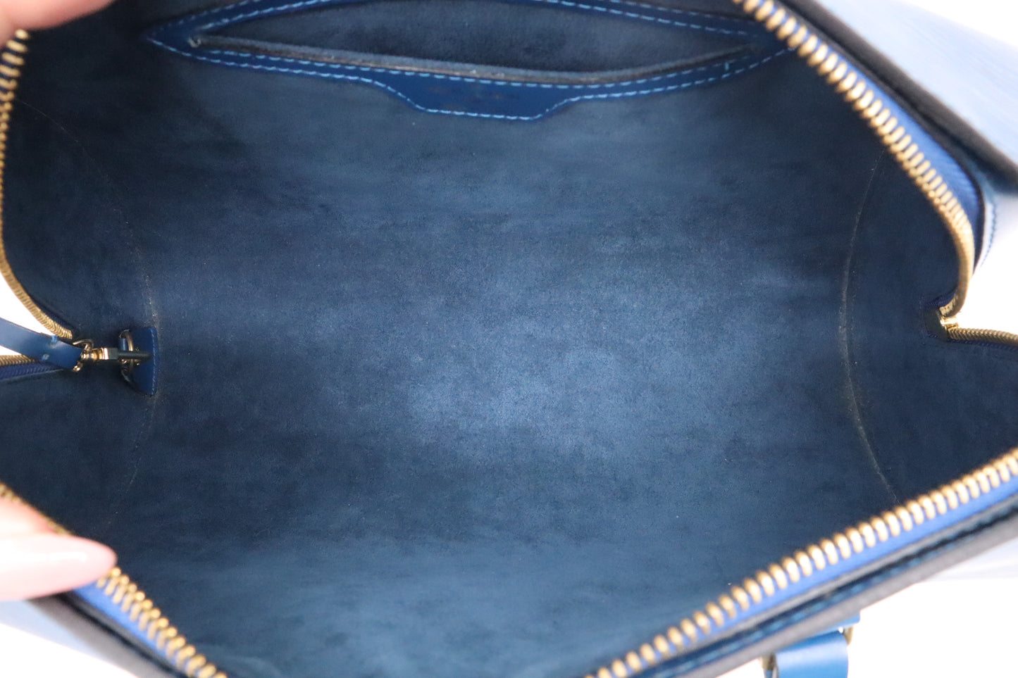 Louis Vuitton Soufflot in Toledo Blue Epi Leather