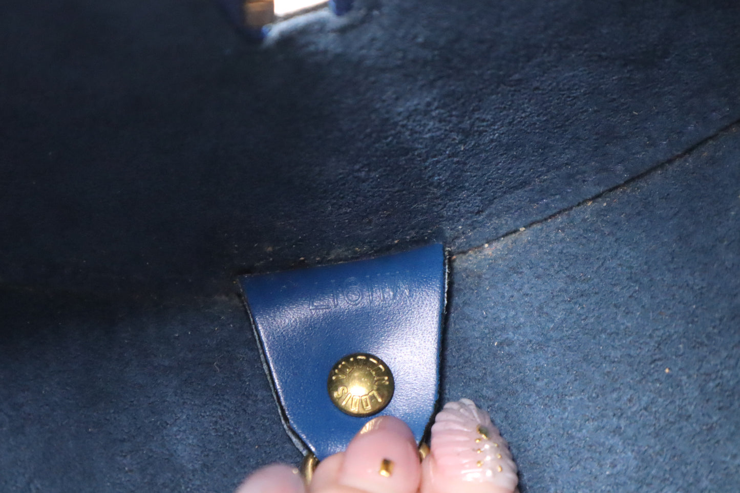 Louis Vuitton Soufflot in Toledo Blue Epi Leather