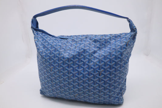 Goyard Bohème Hobo Bag in Blue Goyardine Canvas