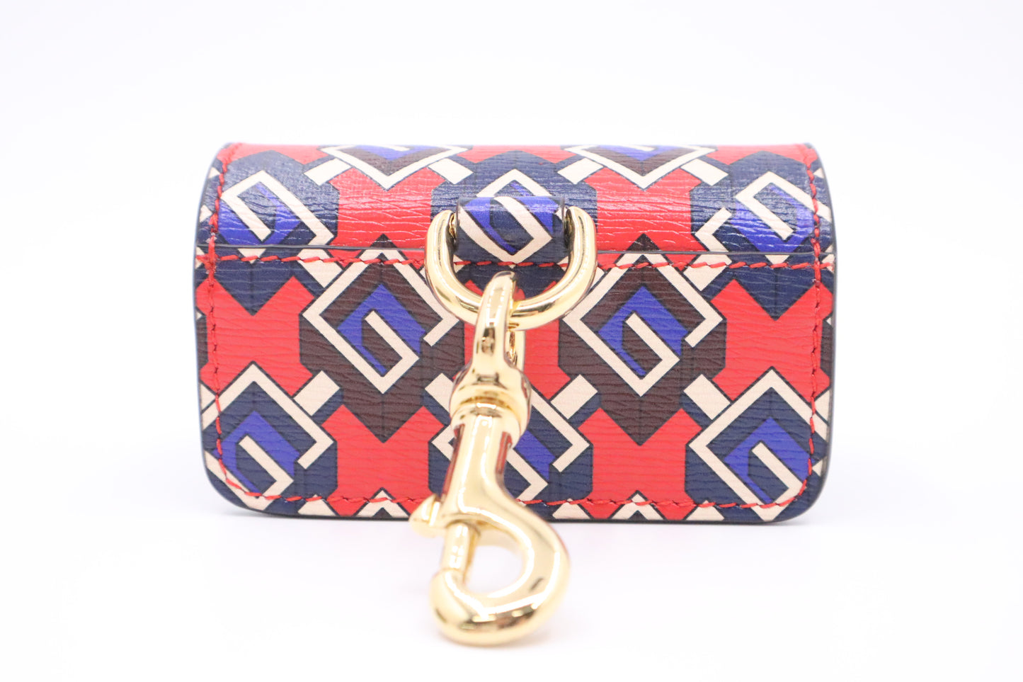 Gucci Dog Bag Case in Blue & Red Leather
