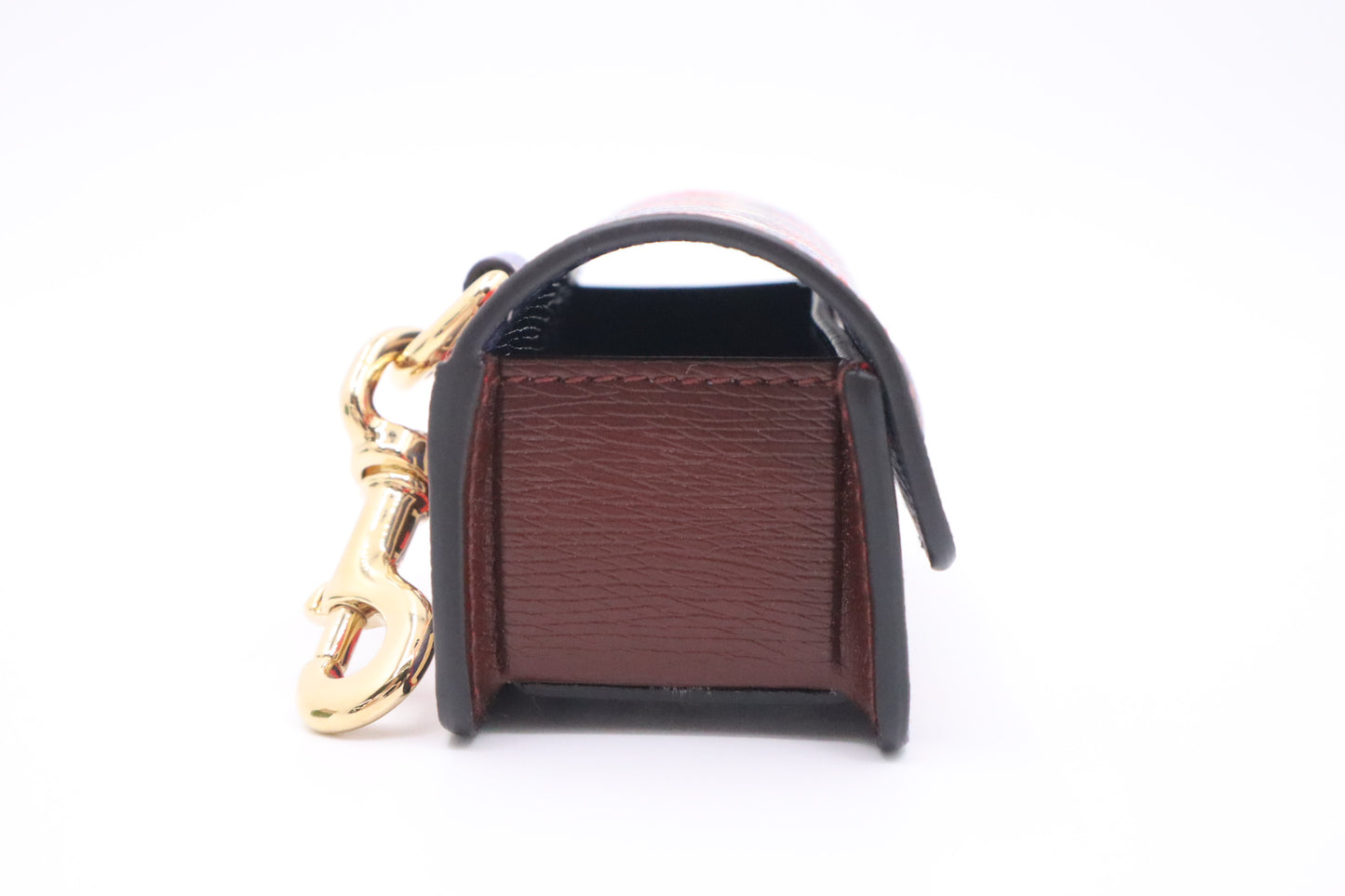 Gucci Dog Bag Case in Blue & Red Leather