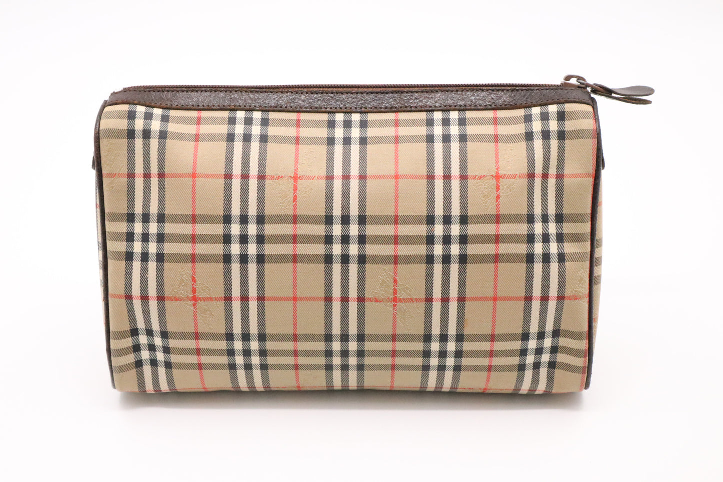 Burberry Clutch in Brown Check Canvas