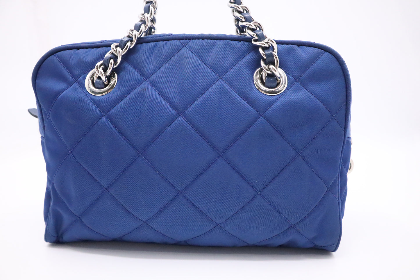 Prada Shoulder Bag in Blue Nylon