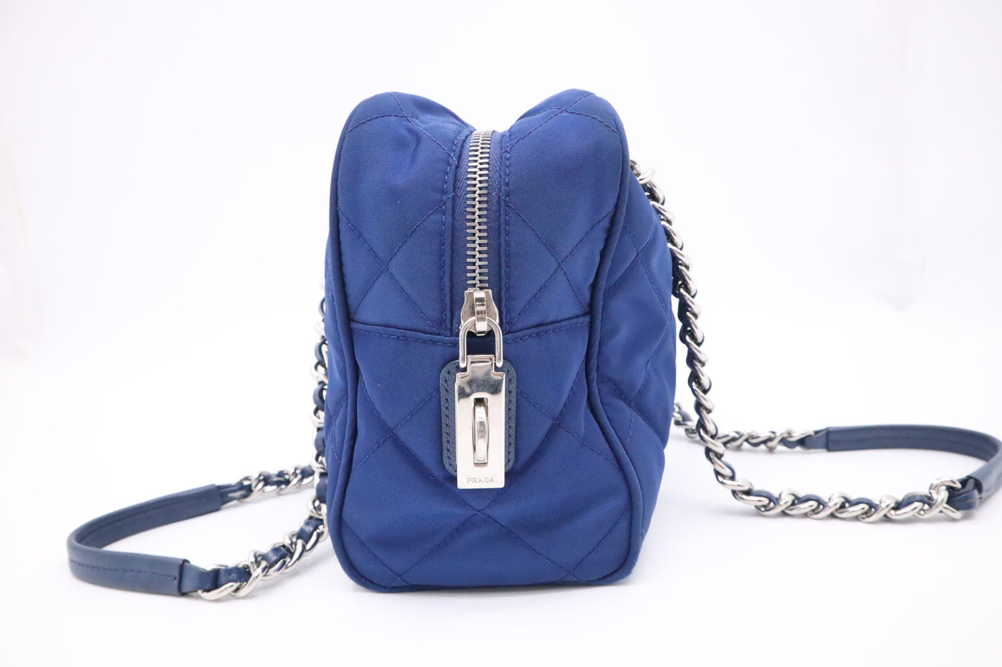 Prada Shoulder Bag in Blue Nylon