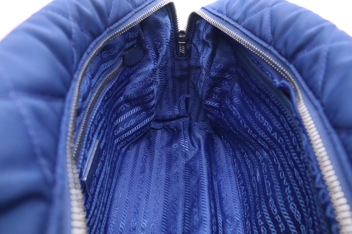 Prada Shoulder Bag in Blue Nylon