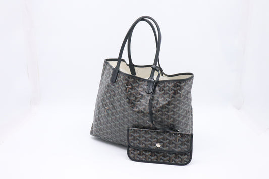 Goyard Saint Louis PM in Black Canvas