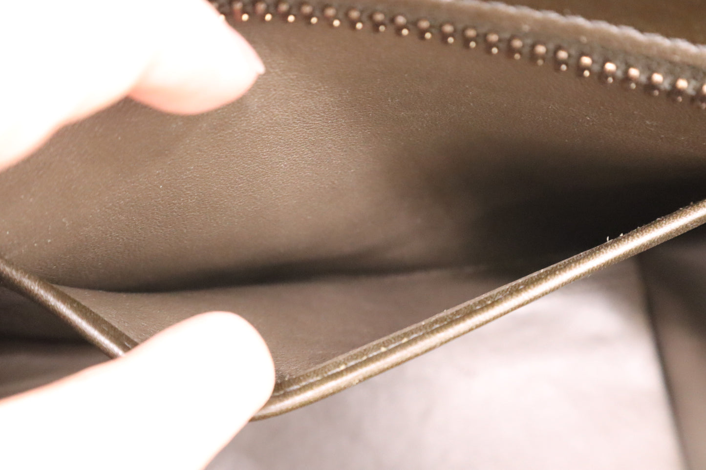 Celine Micro Luggage in Brown and Lime Yellow Leather