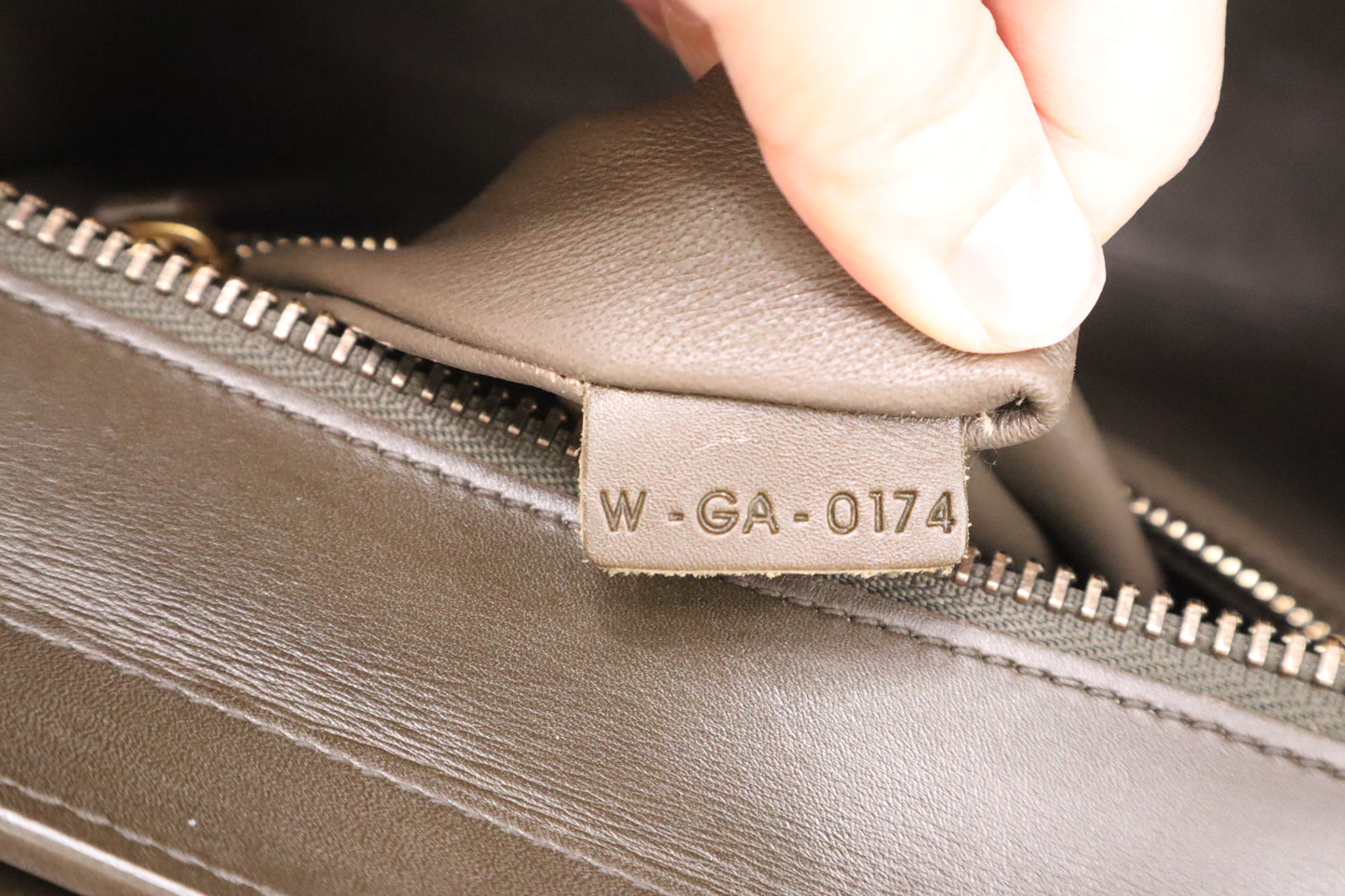 Celine Micro Luggage in Brown and Lime Yellow Leather