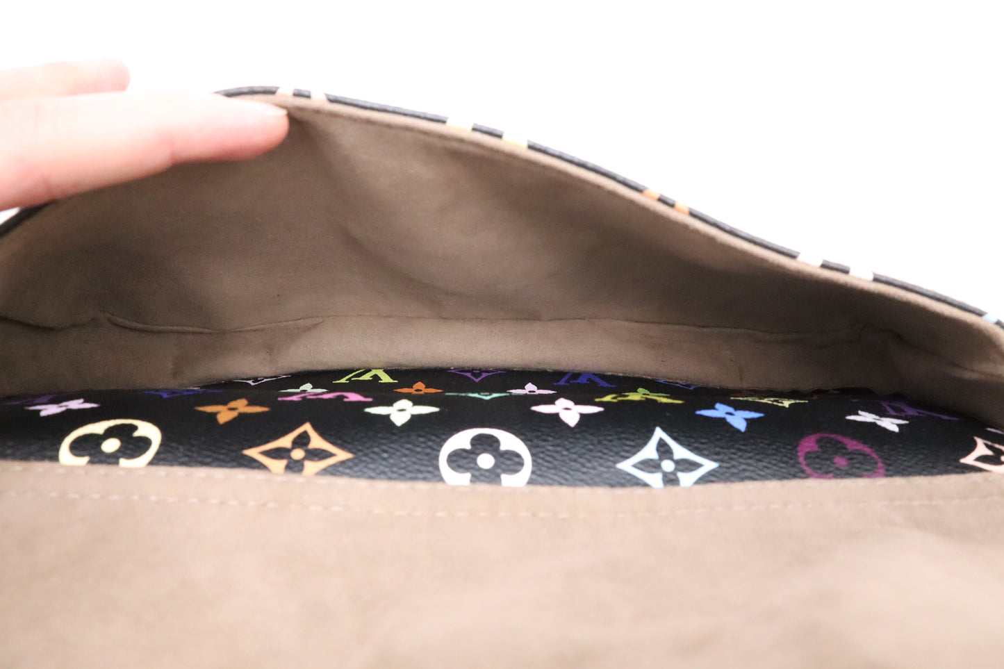 Louis Vuitton Rita in Black Multicolor Monogram Canvas