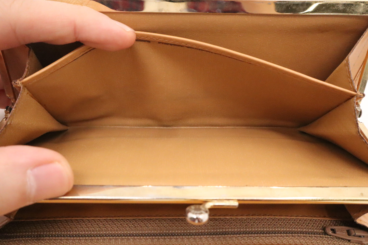 Celine Long Wallet in Brown Macadam Canvas