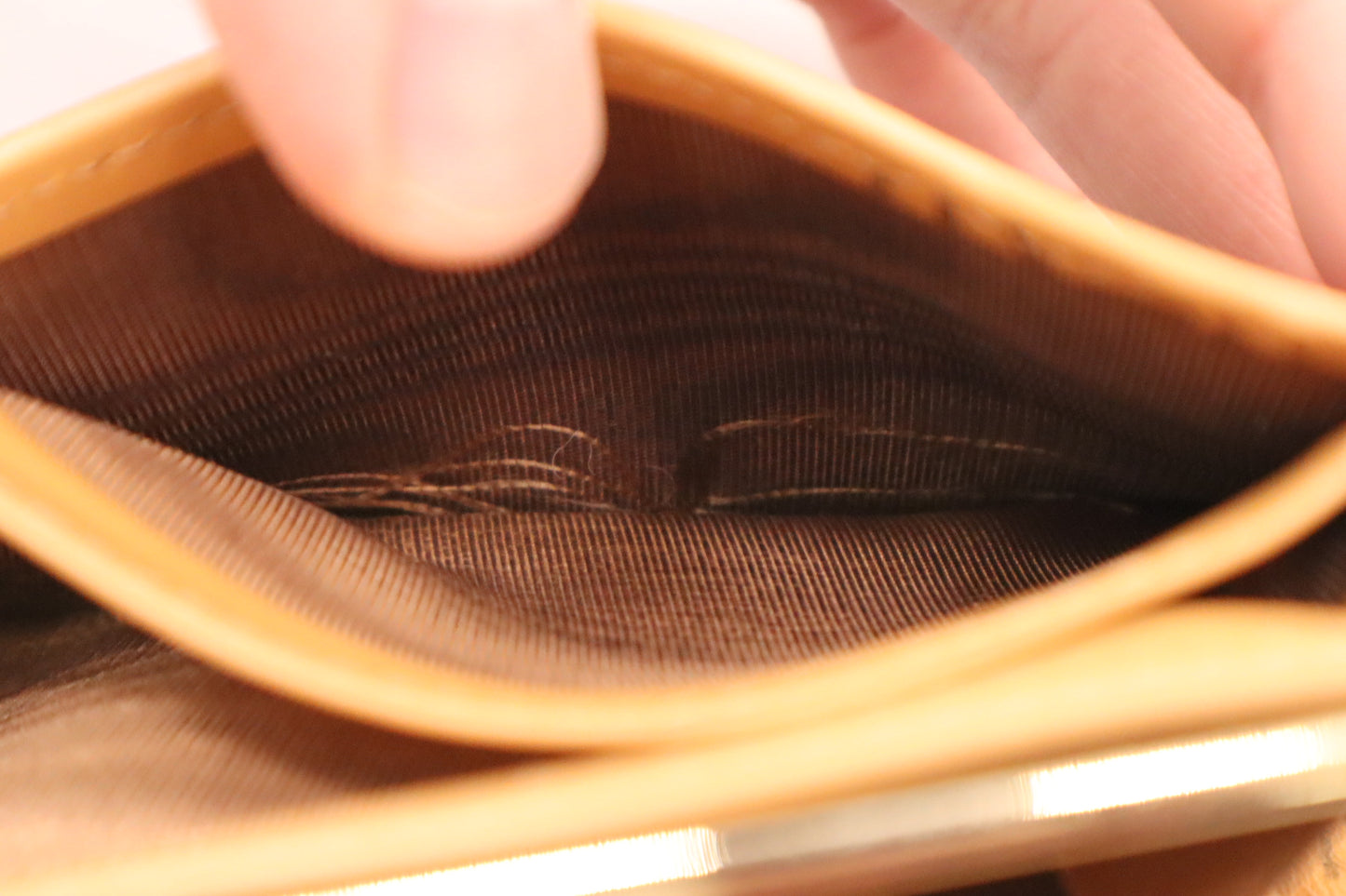 Celine Long Wallet in Brown Macadam Canvas