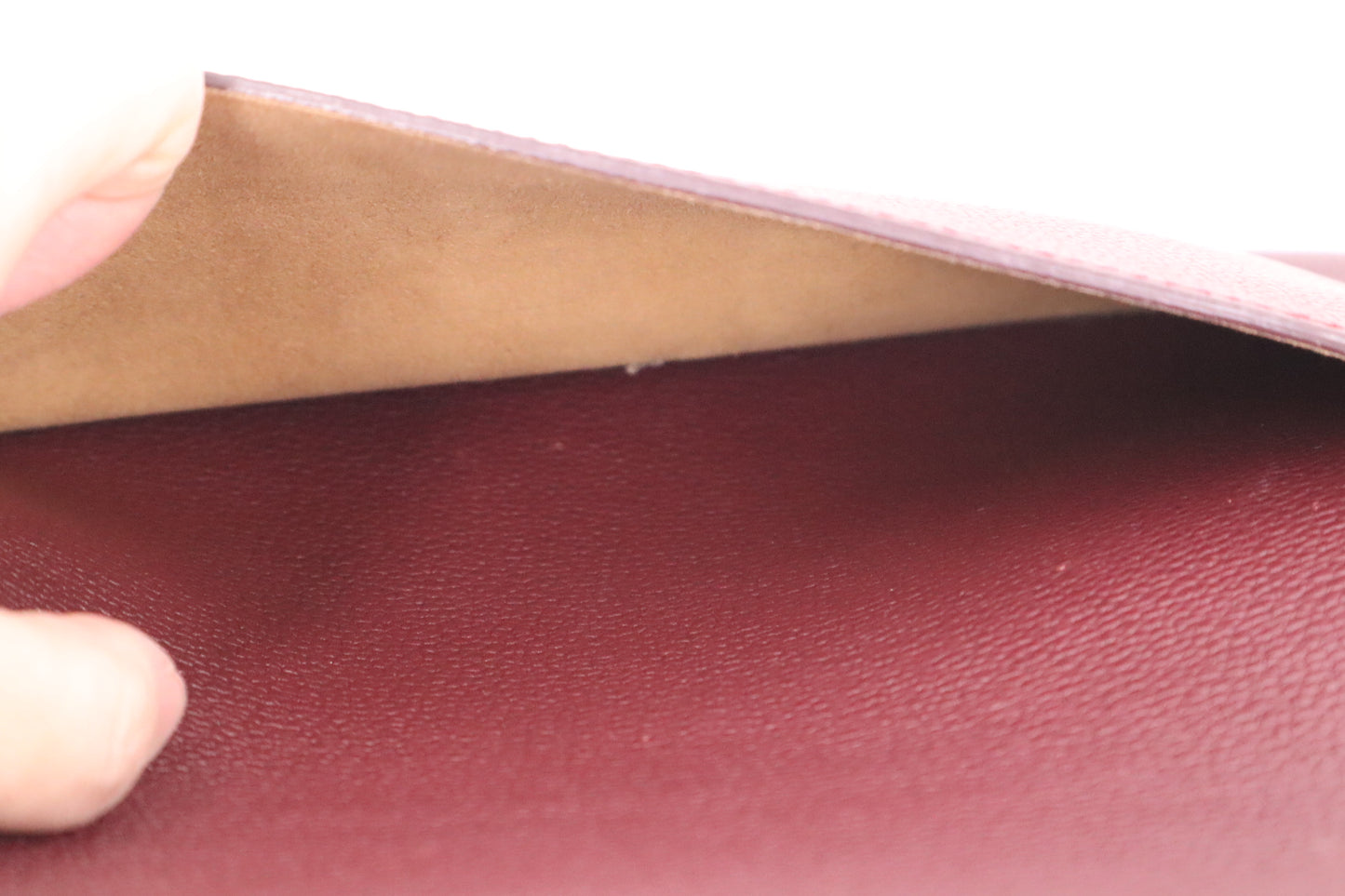 MCM Milla Handbag in Burgundy Leather
