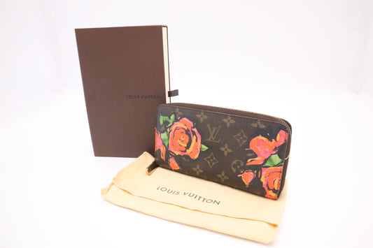 Louis Vuitton x Stephen Sprouse Zippy Long Wallet in Roses Monogram Canvas