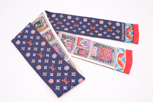 Louis Vuitton "Lettres à Louis" Bandeau in Silk