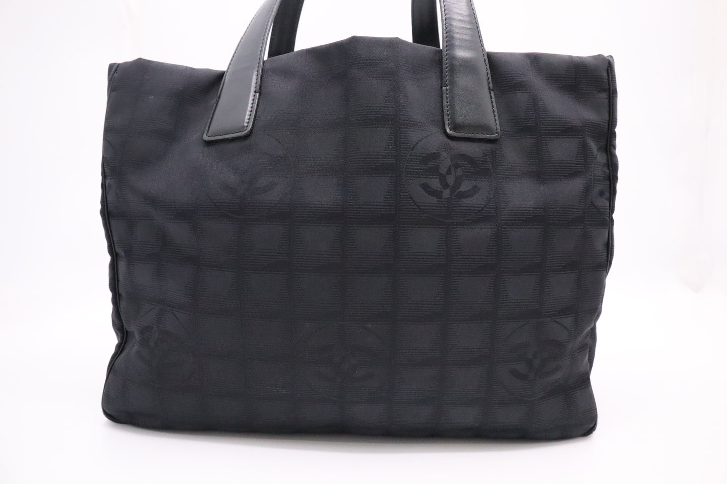 Chanel New Travel Line Tote in Black Canvas