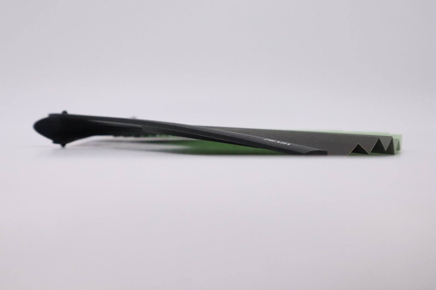 Prada Fan in Black & Green