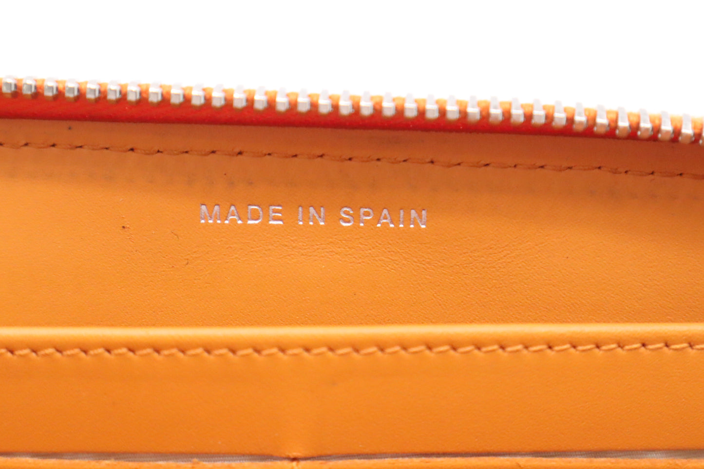 Chanel Long Zippy Wallet in Orange Patent Leather