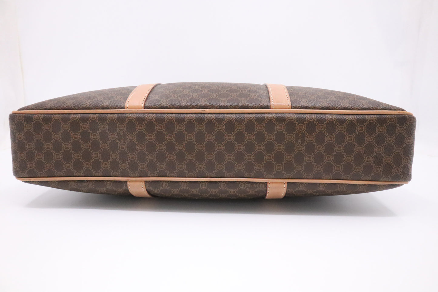 Celine Business Bag in Brown Macadam Canvas