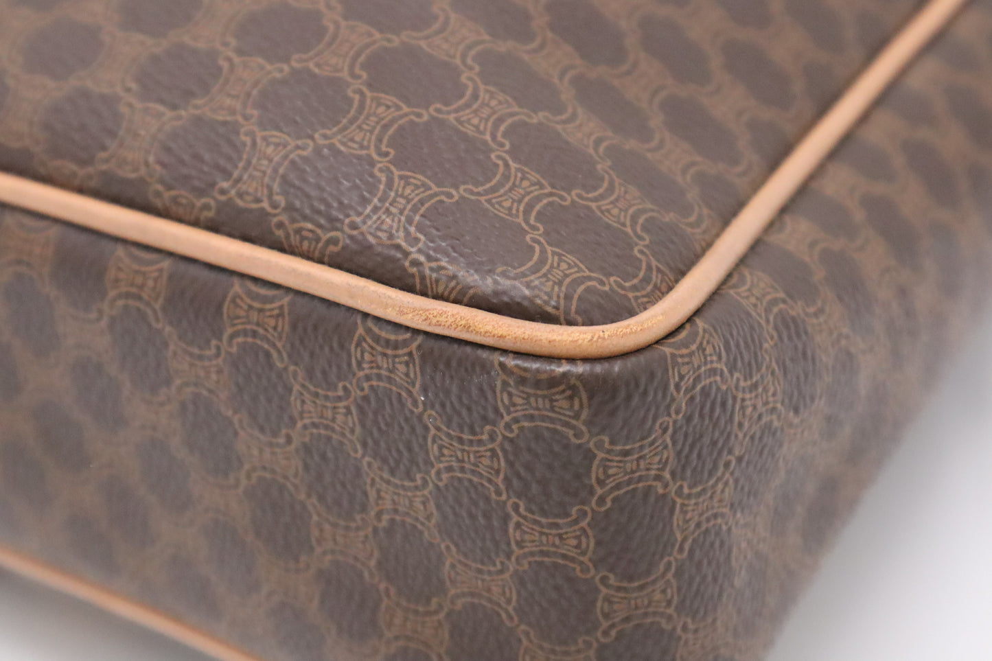 Celine Business Bag in Brown Macadam Canvas
