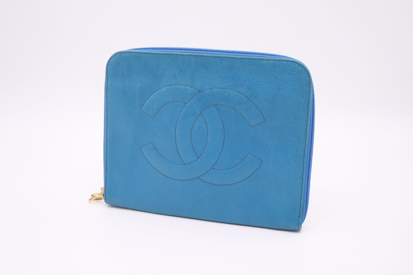 Chanel Clutch in Blue Caviar Leather
