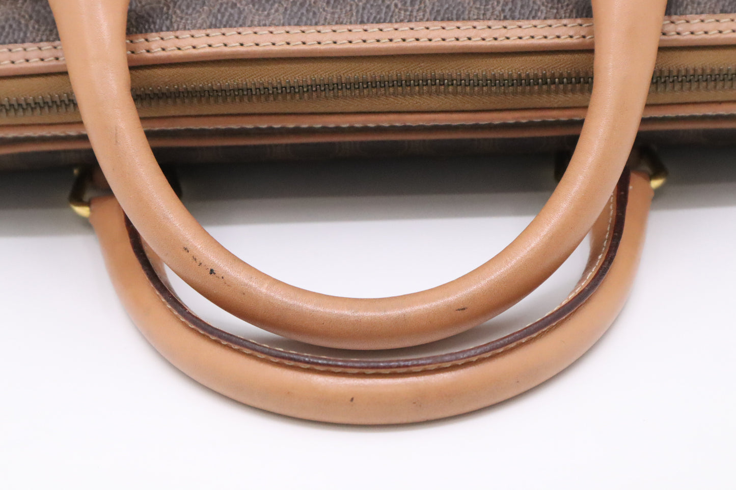 Celine Business Bag in Brown Macadam Canvas