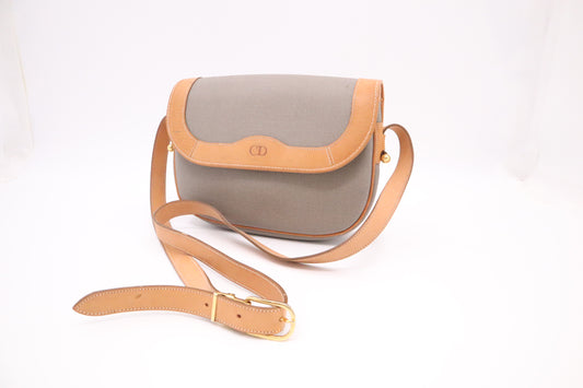 Dior Crossbody in Gray Coated Canvas