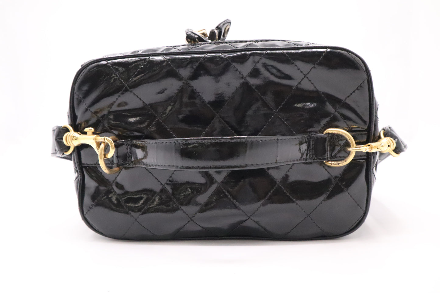 Chanel Vanity in Black Patent Leather