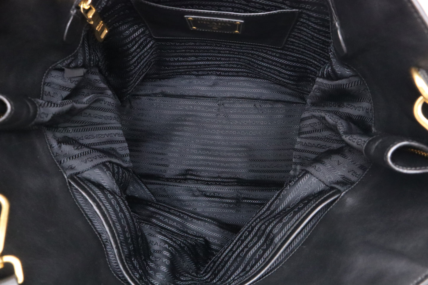 Prada 2-Way Bag in Black Leather