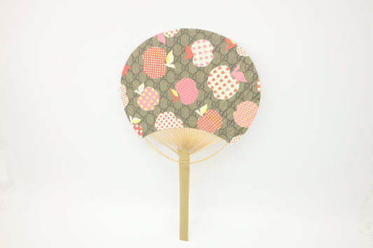 Gucci Apple Uchiwa Fan in Bamboo