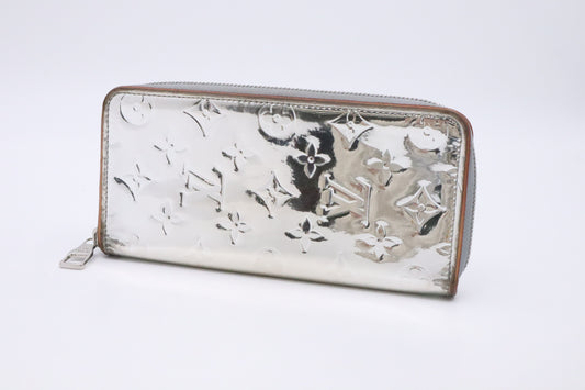 Louis Vuitton Zippy Vertical Wallet in Monogram Mirror Canvas