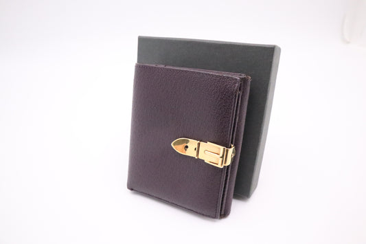 Gucci Bifold Wallet in Purple Leather