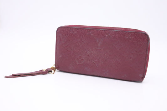 Louis Vuitton Zippy Long Wallet in Purple Empreinte Leather