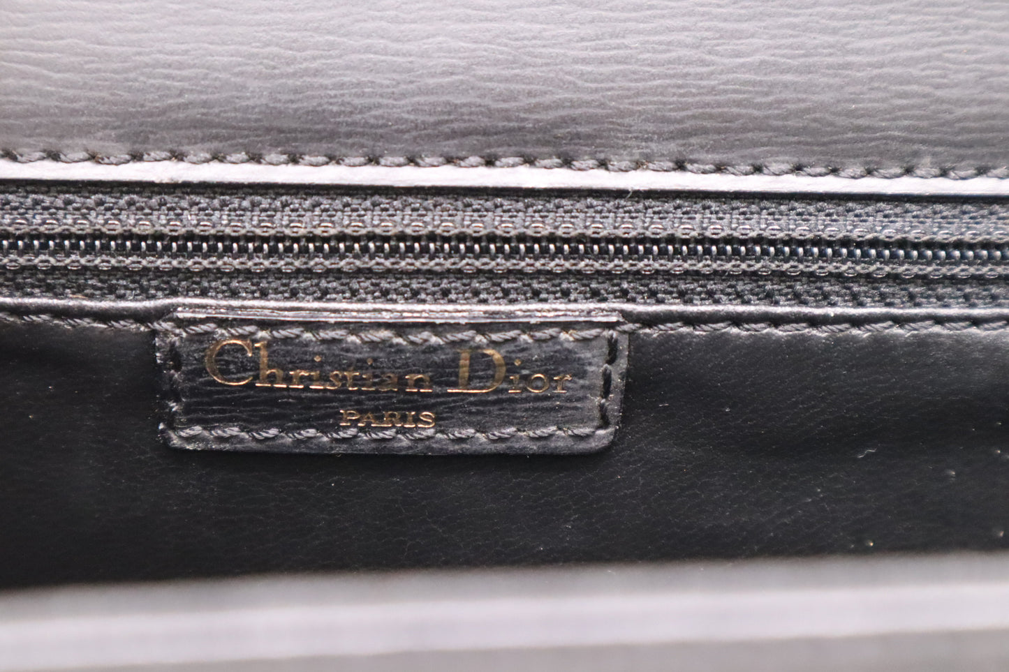 Dior Shoulder Bag in Black Leather