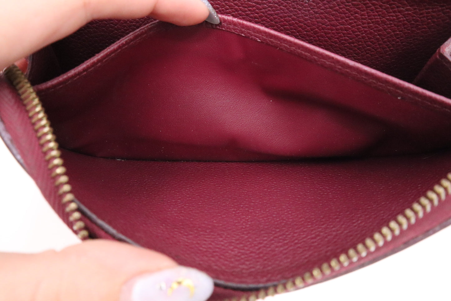 Louis Vuitton Zippy Long Wallet in Purple Empreinte Leather