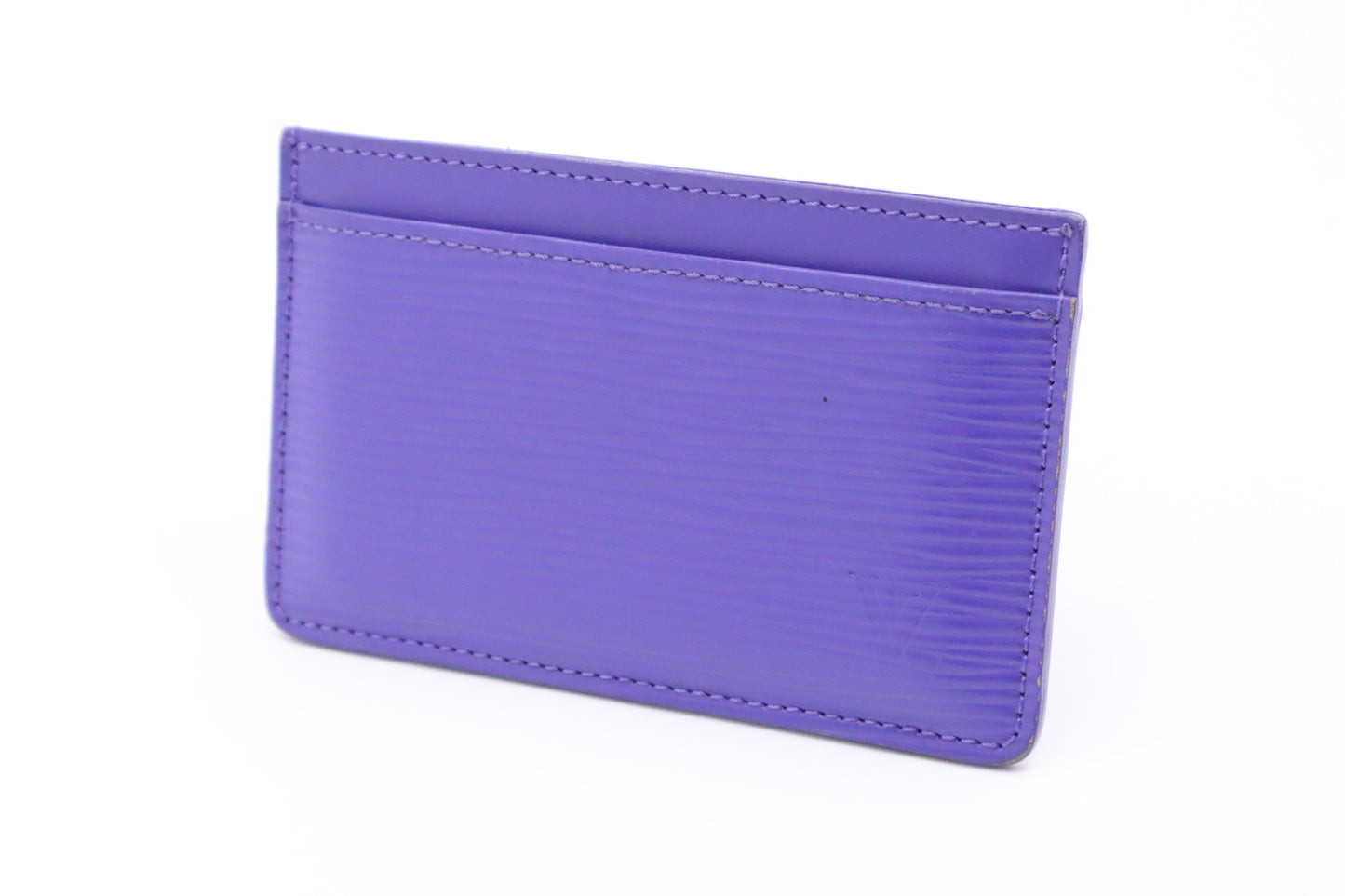 Louis Vuitton Card Holder in Purple Epi Leather