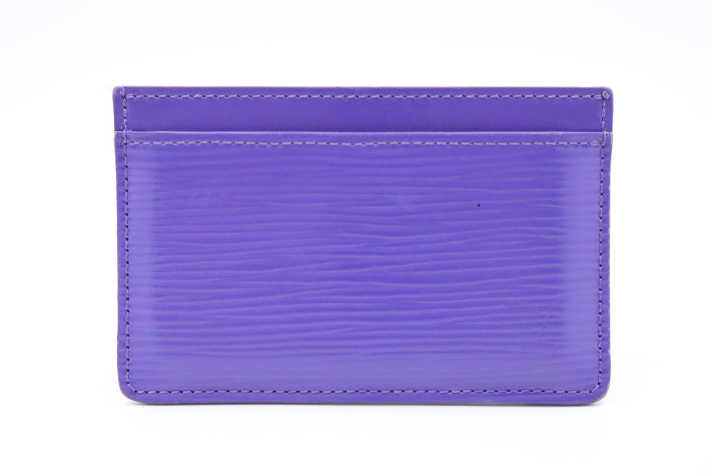 Louis Vuitton Card Holder in Purple Epi Leather