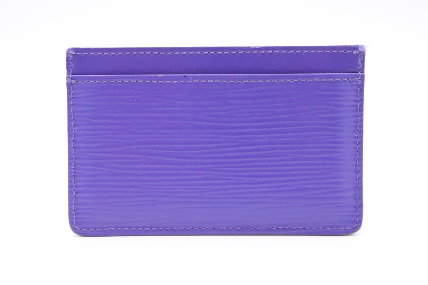 Louis Vuitton Card Holder in Purple Epi Leather