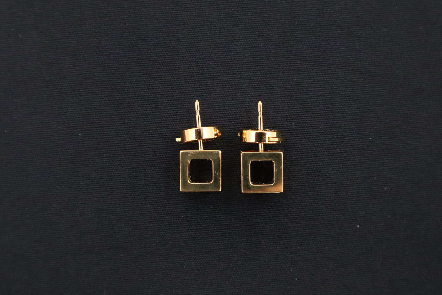 Hermes H Cube Earrings in White