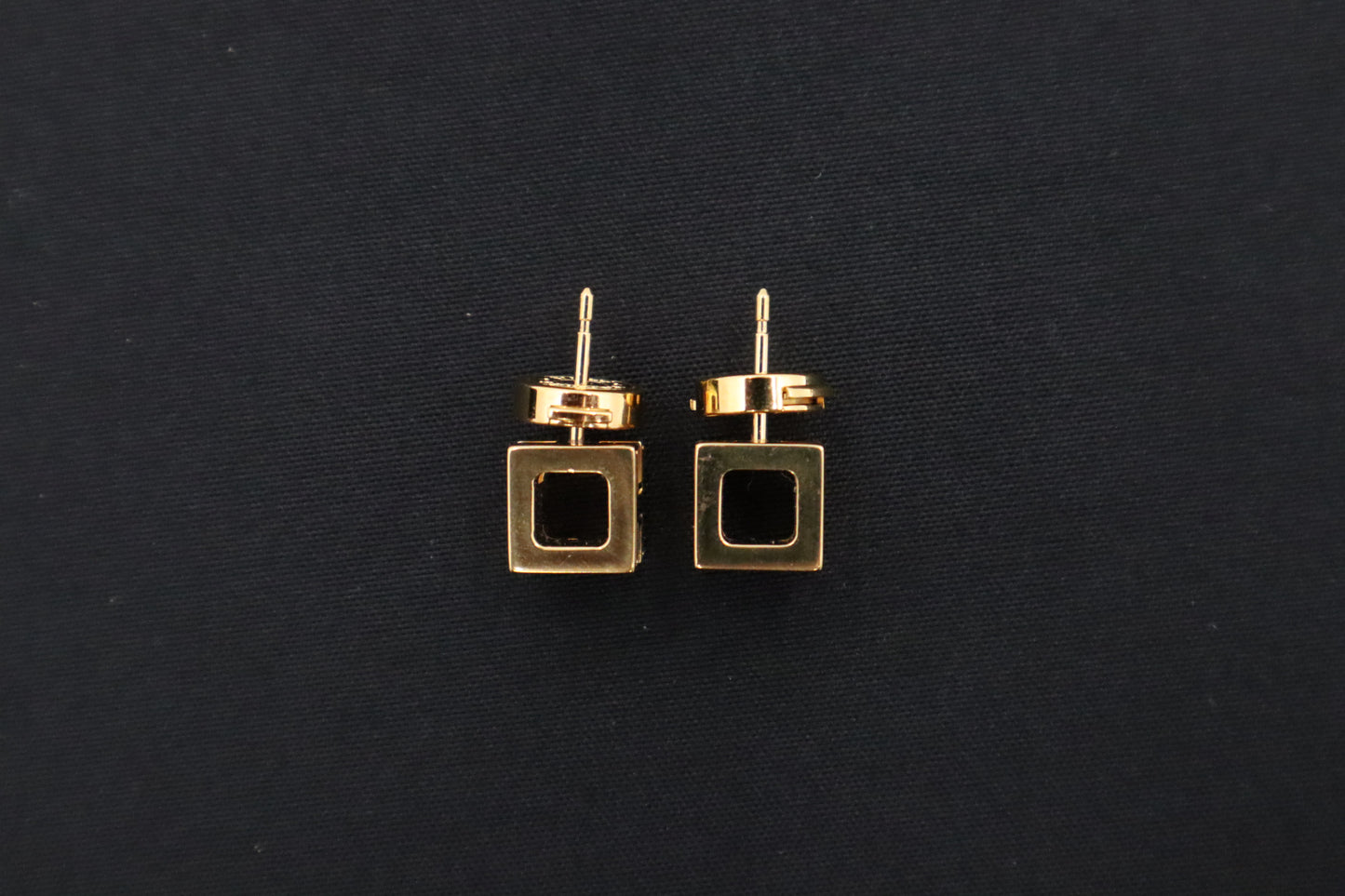 Hermes H Cube Earrings in White