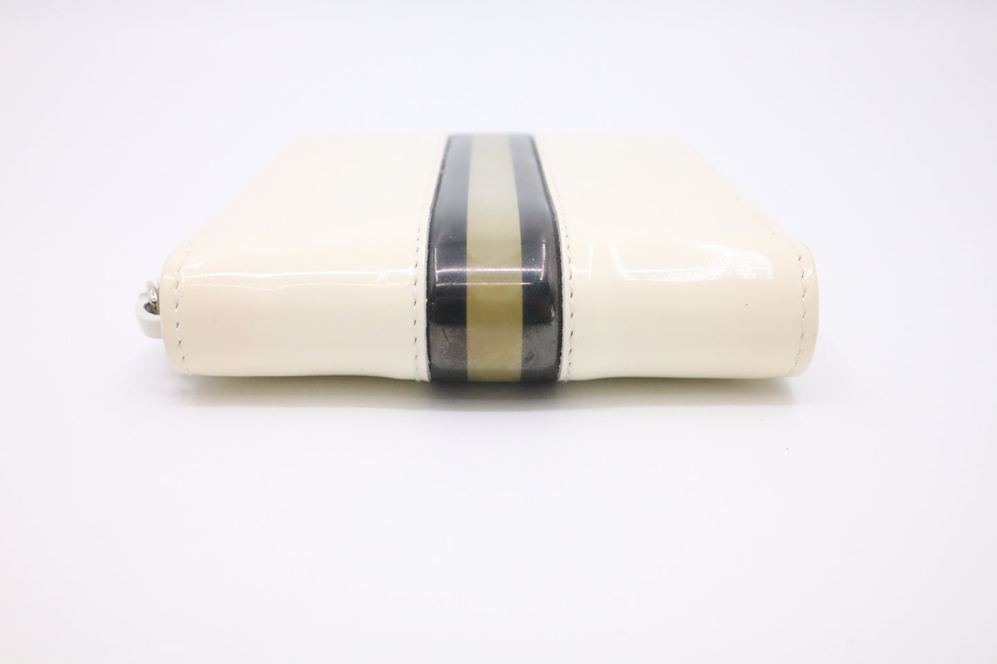 Gucci Compact Wallet in White Patent Leather
