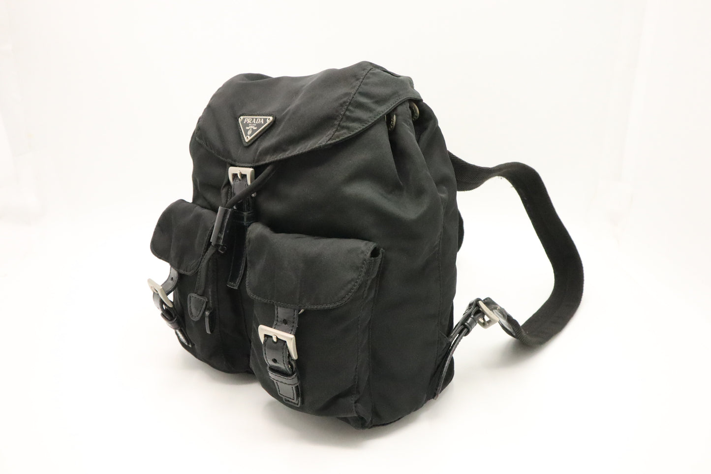 Prada Backpack in Black Vela Nylon