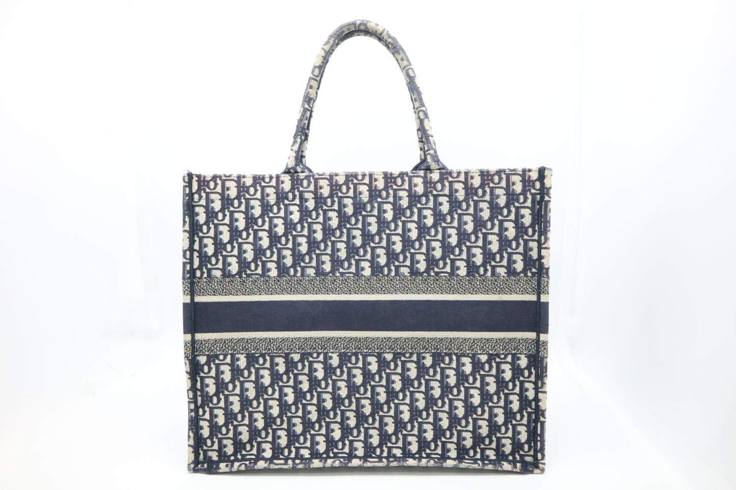 Dior Large Book Tote in Blue Oblique Canvas