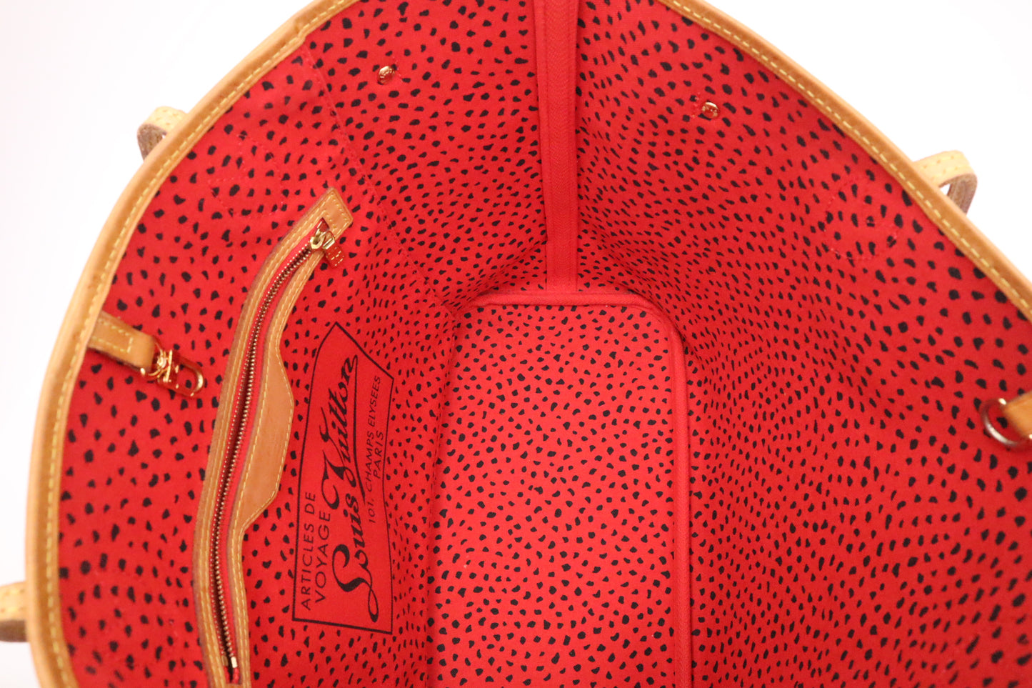 Louis Vuitton x Yayoi Kusama Rouge Neverfull MM in Monogram Waves Canvas