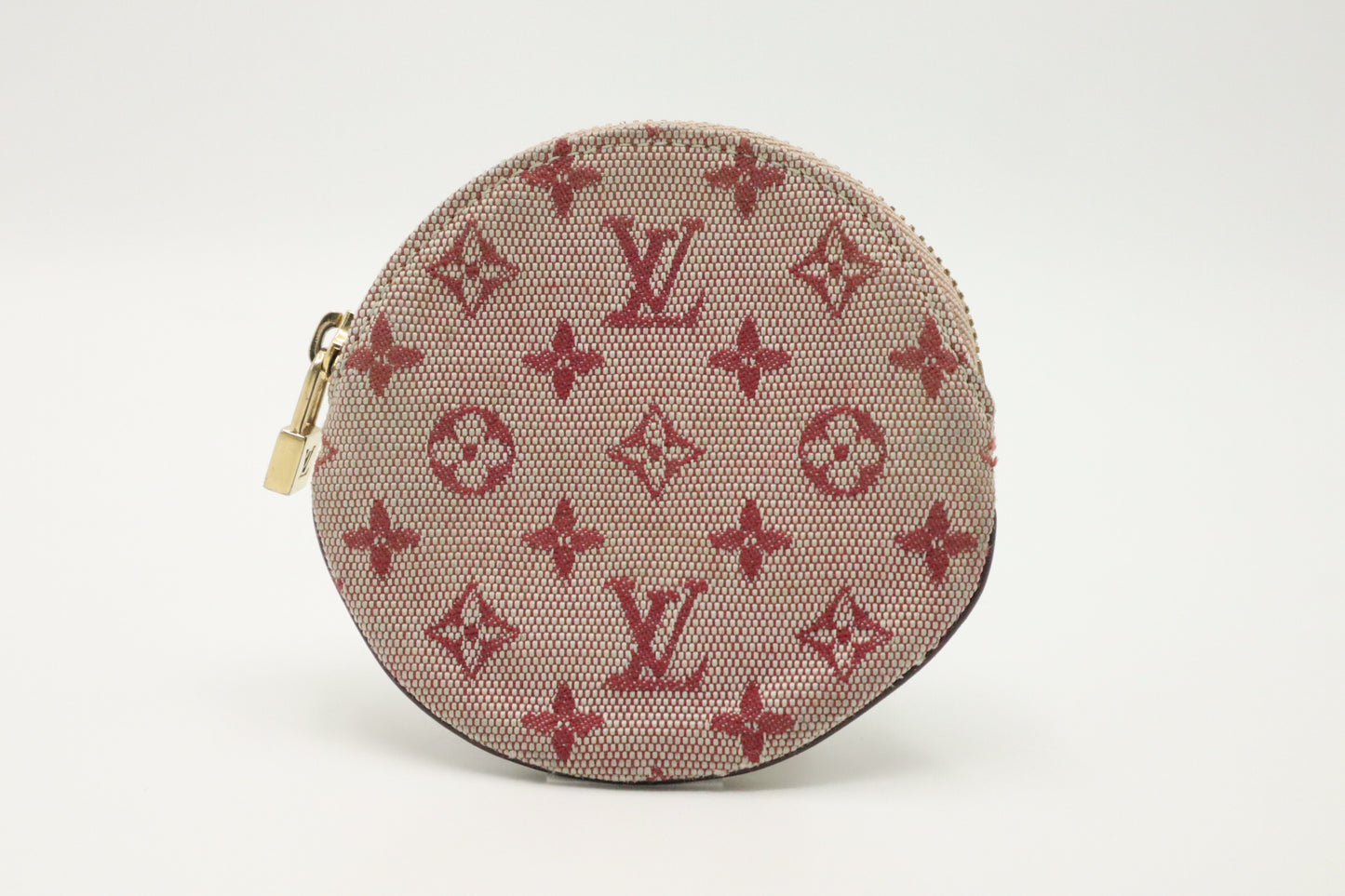 Louis Vuitton Round Coin Case in Sepia Denim Canvas